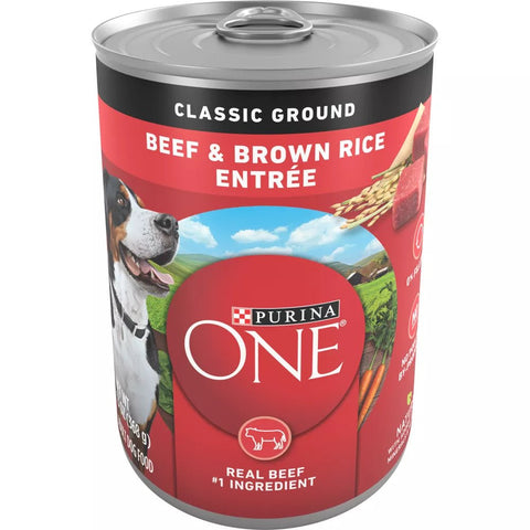 PURINA ONE CLASSIC GROUND 13 OZ - BEEF & BROWN RICE ENTREE - Uplift Things