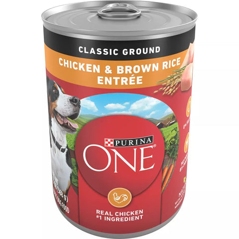 PURINA ONE CLASSIC GROUND 13OZ - CHICKEN & BROWN RICE ENTREE - Uplift Things