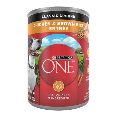 PURINA ONE CLASSIC GROUND 13OZ - CHICKEN & BROWN RICE ENTREE - Uplift Things