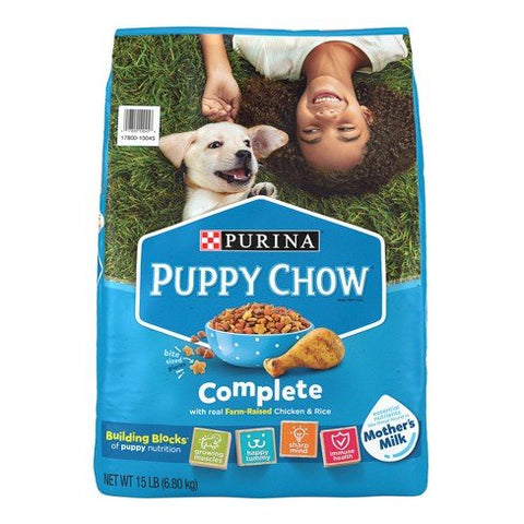 PURINA PUPPY CHOW 15LBS - REAL CHICKEN & RICE - Uplift Things