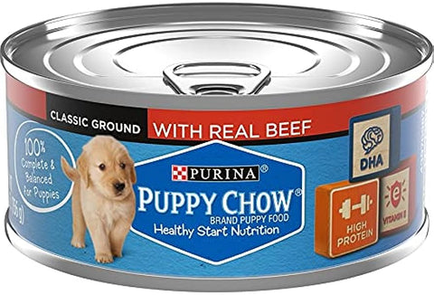 PURINA PUPPY CHOW 5.5OZ - CLASSIC GROUND- BEEF - Uplift Things