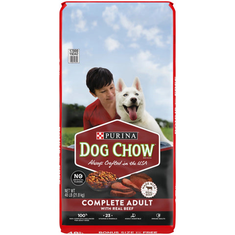 PURINA REAL BEEF DOG CHOW 48LB - Uplift Things