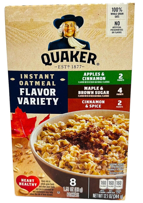 QUAKER INSTANT OATMEAL 12.1OZ - VARIETY PACK - Uplift Things