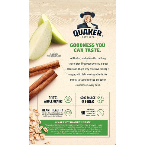 QUAKER INSTANT OATMEAL 8PCS APPLE & CINNAMON - Uplift Things