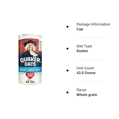 QUAKER OATS QUICK 42OZ - Uplift Things