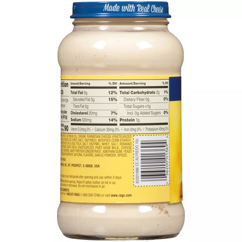 RAGU CLASSIC ALFREDO SAUCE 16OZ - Uplift Things