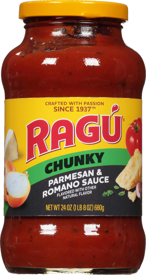 RAGU SIMPLY SAUCE 24OZ - PARMESAN & ROMANO - Uplift Things