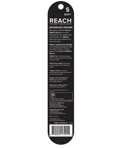 REACH TOOTHBRUSH ADVANCED DESIGN - SOFT - Uplift Things