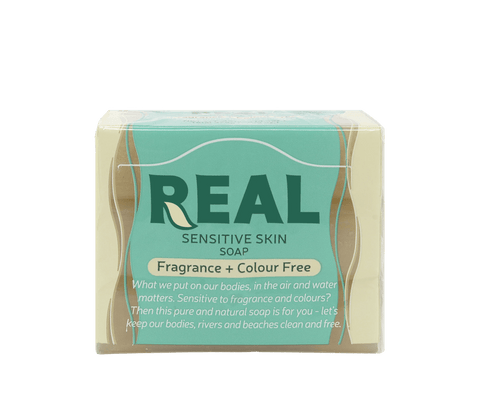 REAL SENSITIVE SKIN SOAP 3PK - FRAGRANCE + COLOUR FREE - Uplift Things