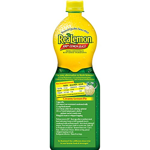 REALEMON LEMON JUICE 945ML - Uplift Things