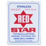 RED STAR 57G - ANALGESIC WHITE BALM - Uplift Things