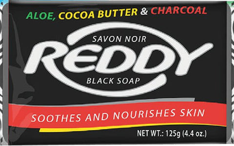 REDDY BLACK SOAP 125G - ALOE, COCOA BUTTER & CHARCOAL - Uplift Things