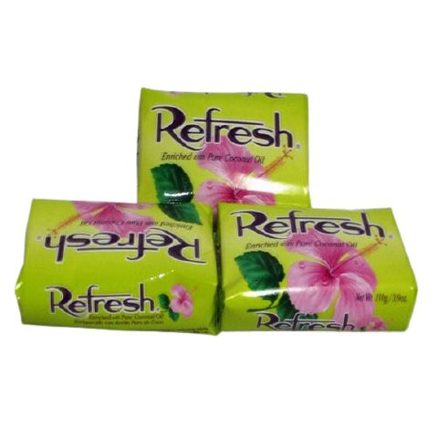 REFRESH SOAP 3PCS - GREEN WITH COCONUT OIL - Uplift Things