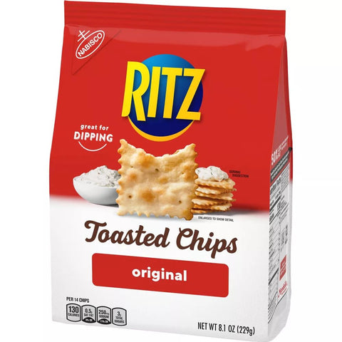 RITZ TOASTED CHIPS 8.1 OZ - ORIGINAL - Uplift Things