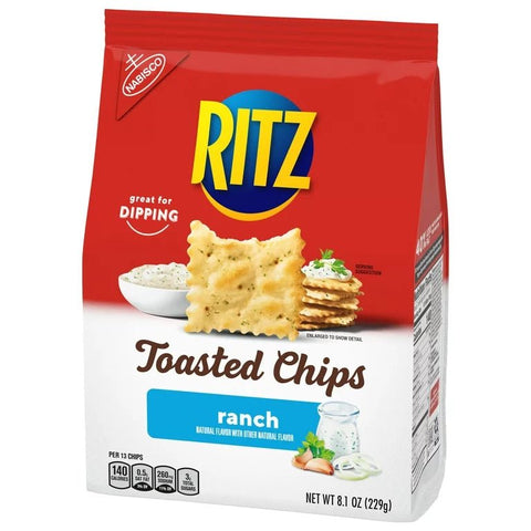 RITZ TOASTED CHIPS 8.1 OZ - RANCH - Uplift Things