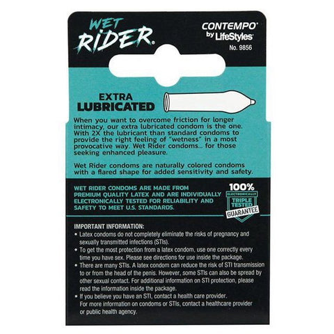 ROUGH RIDER WET CONDOMS 3PCS - EXTRA LUBRICATED - Uplift Things