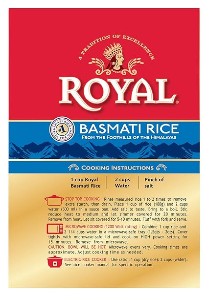 ROYAL BASMATI RICE 20LB - Uplift Things