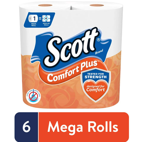 SCOTT COMFORT PLUS 6PCS - TOILET PAPER - Uplift Things