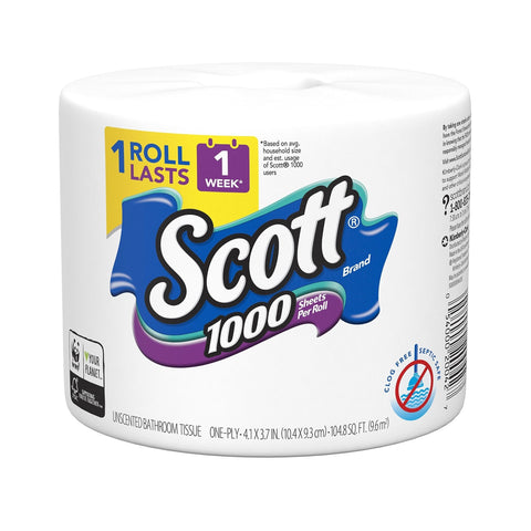 SCOTT TOILET PAPER 1000 SHEETS - Uplift Things