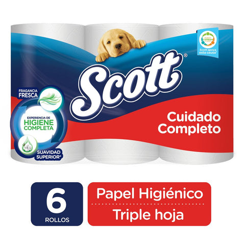 SCOTT TOILET PAPER 6PK - COMPLETE CARE - Uplift Things