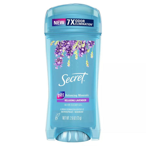 SECRET DEODARANT 2.6 OZ - CLEAR GEL RELAXING LAVENDER - Uplift Things