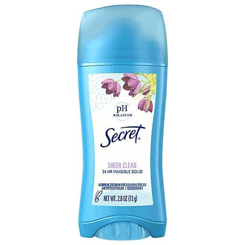 SECRET SOLID DEODORANT 2.6OZ - SHEER CLEAN - Uplift Things