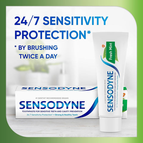 SENSODYNE TOOTHPASTE 4 OZ - FRESH MINT - Uplift Things