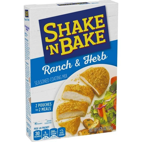 SHAKE'N BAKE 4.75OZ SEASONED COATING MIX - RANCH & HERB - Uplift Things