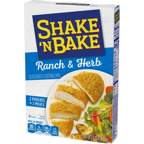 SHAKE'N BAKE 4.75OZ SEASONED COATING MIX - RANCH & HERB - Uplift Things