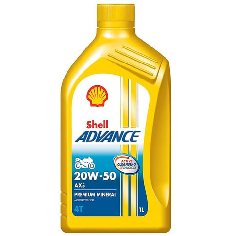 SHELL MOTORCYCLE OIL 1L - ADVANCE 20W- 50 - Uplift Things