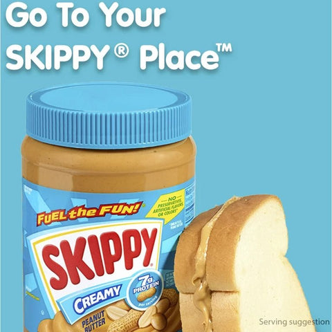 SKIPPY PEANUT BUTTER 12OZ - CREAMY - Uplift Things