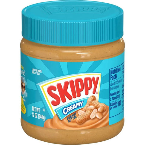 SKIPPY PEANUT BUTTER 12OZ - CREAMY - Uplift Things