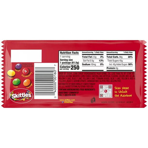 SKITTLES GUMMY CANDY 2.17 OZ - ORIGINAL - Uplift Things