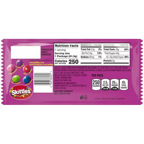 SKITTLES GUMMY CANDY 2.17 OZ - WILD BERRY - Uplift Things