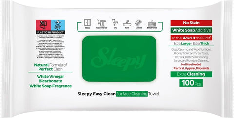 SLEEPY EASY CLEAN WIPES 100PCS - WHITE SOAP - Kurt Supermarket