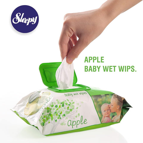 SLEEPY SCENTED WIPES 120PCS - APPLE - Kurt Supermarket