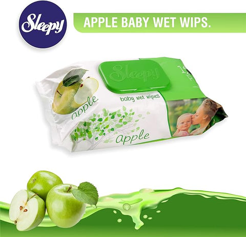 SLEEPY SCENTED WIPES 120PCS - APPLE - Kurt Supermarket