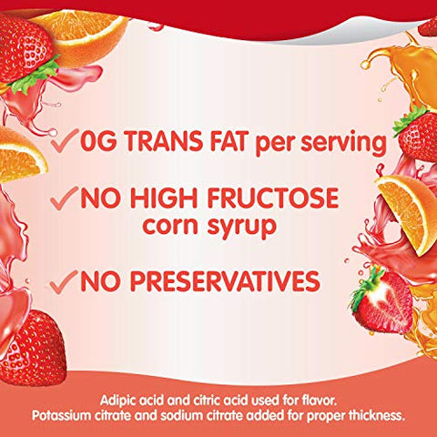 SNACK PACK JUICE GELS 13OZ - STRAWBERRY & ORANGE - Uplift Things