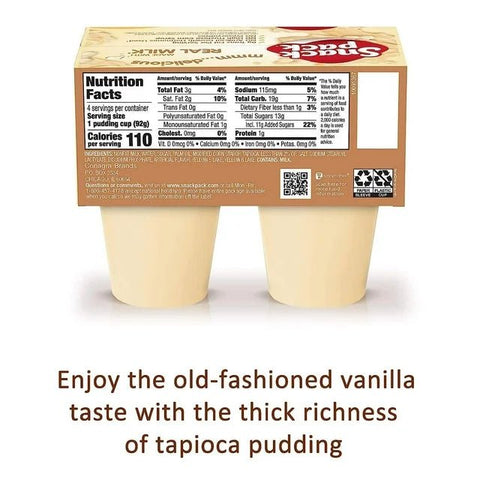 SNACK PACK PUDDING 13OZ - TAPIOCA - Kurt Supermarket