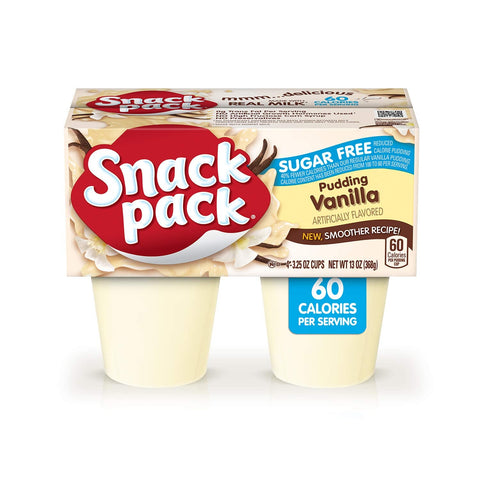 SNACK PACK PUDDING 13OZ - VANILLA NO SUGAR - Kurt Supermarket