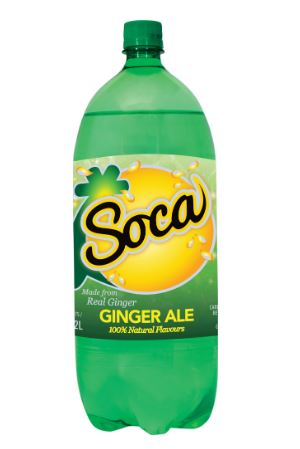 SOCA DRINKS 2L - GINGER ALE - Uplift Things