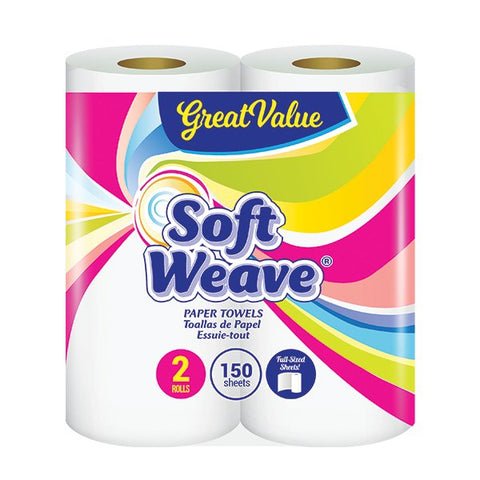 SOFT WEAVE PAPER TOWEL 2 ROLLS - Uplift Things