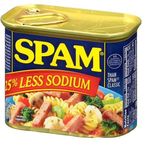 SPAM LUNCH MEAT 12OZ - LESS SODIUM - Uplift Things