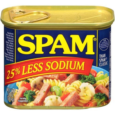 SPAM LUNCH MEAT 12OZ - LESS SODIUM - Uplift Things