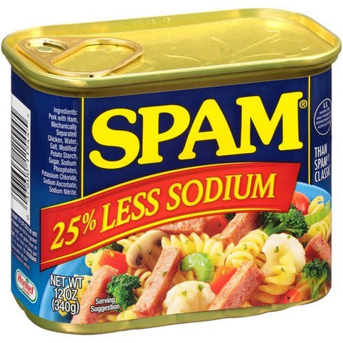 SPAM LUNCH MEAT 12OZ - LESS SODIUM - Uplift Things