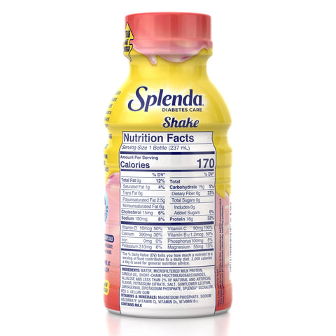 SPLENDA SHAKE 8FL - STRAWBERRY BANANA - Uplift Things