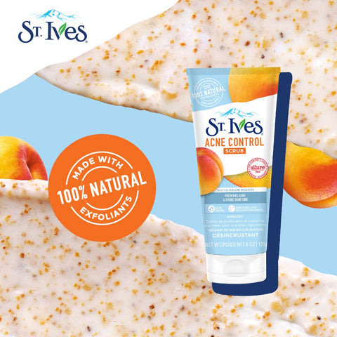 ST. IVES SCRUB 6 OZ ACNE CONTROL - APRICOT - Uplift Things