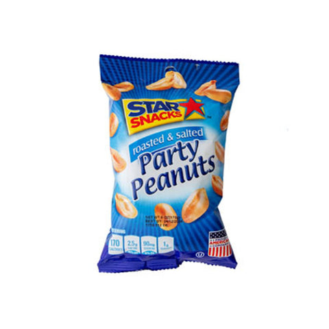 STAR SNACKS ROASTED & SALTED 4.5OZ - PARTY PEANUTS - Uplift Things