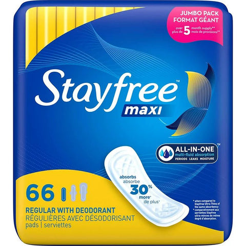 STAYFREE MAXI DEO PADS 66PCS - NO WINGS - Uplift Things