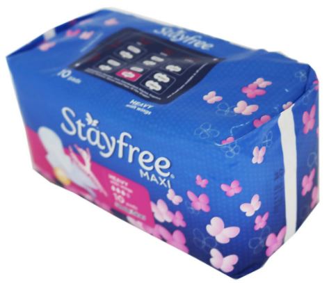 STAYFREE MAXI REGULAR PADS 10PCS - WITH WINGS - Uplift Things